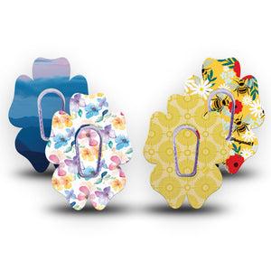 ExpressionMed Summer Brights Dexcom G6 Flower, tape and sticker  Airy spring prints Decorative Patch for CGM