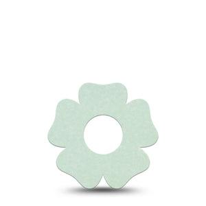 ExpressionMed Mint Green Infusion Set Flower Shape Tape, 5-Pack Tape Bright Mint Green Solid, Plaster Continuous Glucose Monitor Design