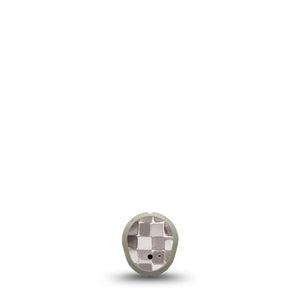 ExpressionMed Mirror Ball Dexcom G7 and Dexcom Stelo Glucose Biosensor System Sticker, Single Sticker Silver gray ball Decorative Patch for Continuous Glucose Monitor