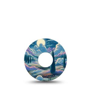 ExpressionMed Dreamy Landscape Freestyle Libre 3 Tape Single Calm Garden Adhesive Tape CGM Design