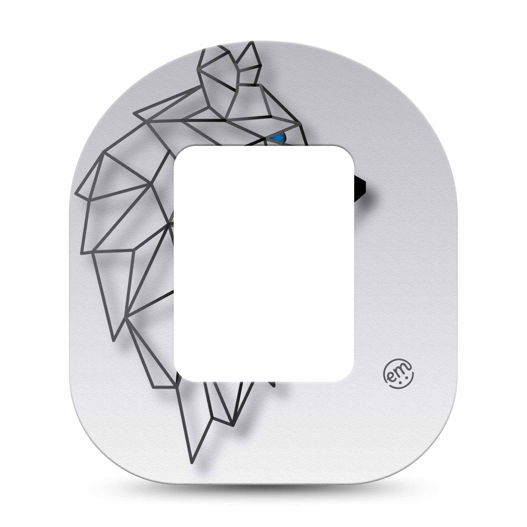 ExpressionMed Iron Wolf Tandem Mobi Single Tape Gray Wolf head Pump Plaster Design
