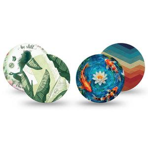 ExpressionMed Serene Freestyle Libre 3 and Libre 3 Plus OverPatch, 4-Pack Tape serene garden aesthetic Plaster for CGM