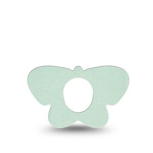 ExpressionMed Mint Green Dexcom G7 Butterfly Shape Tape, Dexcom Stelo Glucose Biosensor System, Single Tape Mint Green Solid Color, Adhesive Tape CGM Design