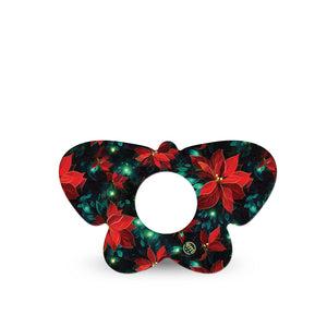 ExpressionMed Christmas Floral Infusion Set Butterfly Shape Tape, 5-Pack Tape Christmas Floral, Plaster Continuous Glucose Monitor Design