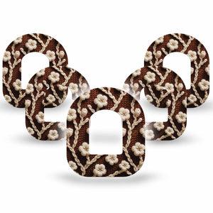 ExpressionMed Cozy Sweater Omnipod Tape, 5-Pack Tape Autumn Knit Inspired, Adhesive Patch Pump Design