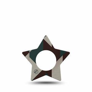 ExpressionMed Timberline  Freestyle Libre, Libre 2 Plus, and Abbott Lingo Star, Single Tape Woodsy color palette Decorative Patch for CGM