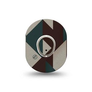 ExpressionMed Timberline  Dexcom G7 and Dexcom Stelo Glucose Biosensor System Mini, Single Tape and Single Sticker Nature inspired Waterproof Sensor Cover for CGM