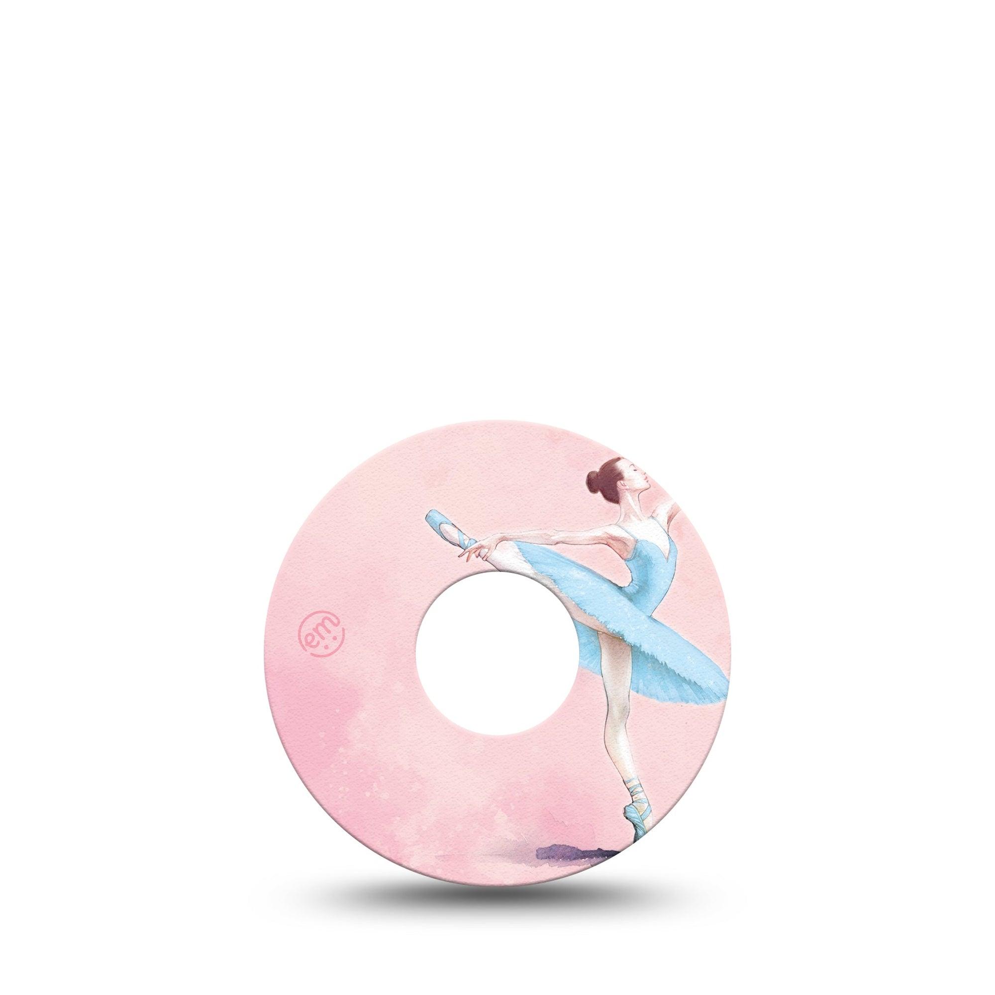 ExpressionMed Ballerina Freestyle Libre 3 Tape Single soft painted ballerina Adhesive Tape CGM Design