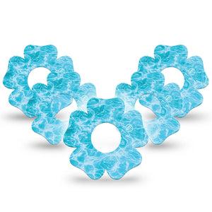 ExpressionMed Sunlit Water Infusion Flower, 10-Pack Sun reflection water Fixing Ring Patch For Pump
