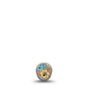 ExpressionMed Strength in Bloom Dexcom G7 and Dexcom Stelo Glucose Biosensor System Sticker, Single Sticker Positive florals Decorative Patch for Continuous Glucose Monitor