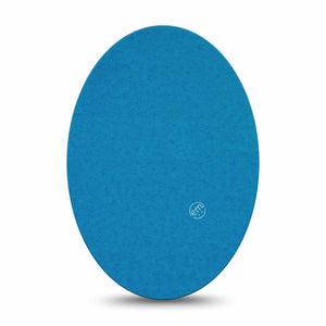 ExpressionMed Teal Medtronic Guardian Enlite Universal Oval, Single Tape Ocean Inspired Teal, Plaster CGM Design