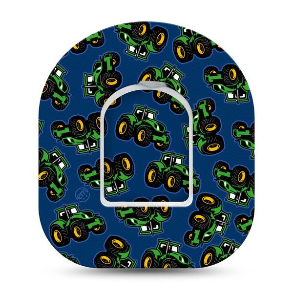 ExpressionMed Tractors Omnipod Tape, Single Tape and Single Sticker Tractor Truck, Adhesive Patch Pump Design
