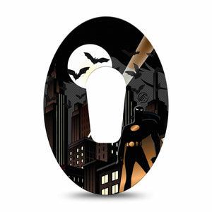 ExpressionMed Bat Man  Dexcom G6 Tape Single Tape Gotham City Night Hero, Plaster Continuous Glucose Monitor Design