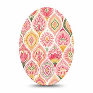 ExpressionMed Blush Medtronic Guardian Enlite Universal Oval, Single Tape soft pink design Vinyl Decoration for CGM
