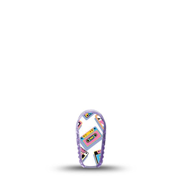 ExpressionMed Rad Duck Dexcom G6 Sticker Single Sticker Only Retro Colored Tapes, Decorative Decal CGM Design