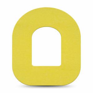ExpressionMed Butter Yellow Omnipod Tape, Single Tape Toned Down Yellow Tone, Adhesive Patch Pump Design