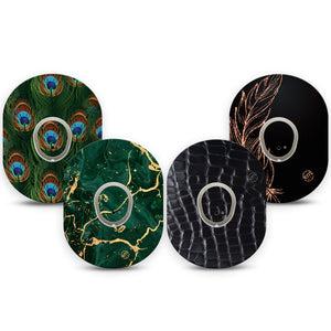 ExpressionMed Velvet Royale Variety Pack Dexcom G7 Sticker and Tape, Dexcom Stelo Glucose Biosensor System,  Artistic Texture Blends, Vinyl Sticker and Tape Pairing Continuous Glucose Monitor Design