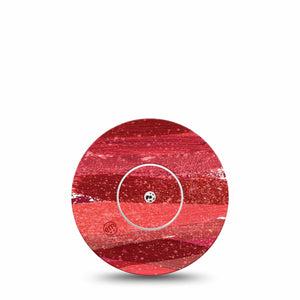 ExpressionMed Brushed Glitter Freestyle Libre and Libre 2 Plus Sticker and Tape, Abbott Lingo, Brushed Sparkle Adhesive Sticker and Tape Design Continuous Glucose Monitor Design