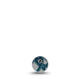 ExpressionMed Tentacles Freestyle Libre 3 Sticker, Single Sticker Only Ocean Blue Tentacle, Decorative Decal CGM Design