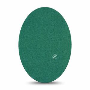 ExpressionMed Forest Green Medtronic Guardian Enlite Universal Oval, Single Tape Earthy Green Tone, Plaster CGM Design