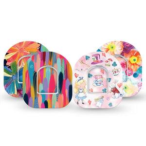 ExpressionMed Soft-Tone Omnipod, tape and sticker light color pattern Sensor Cover For Insulin Pump