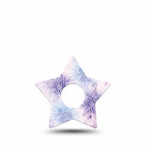 ExpressionMed Wisteria Fade Freestyle Libre 3 and Libre 3 Plus Star, Single Tape Pattern floral Best Covers for CGM