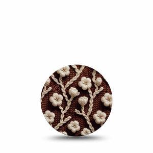 ExpressionMed Cozy Sweater Freestyle Libre 3 and Libre 3 Plus Overpatch, Single Tape Yarn Textile Inspired, Adhesive Patch CGM Design