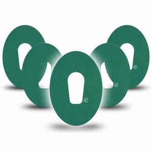 ExpressionMed Forest Green Dexcom G6 Tape, 5-Pack Tape Basic Color, Plaster Continuous Glucose Monitor Design