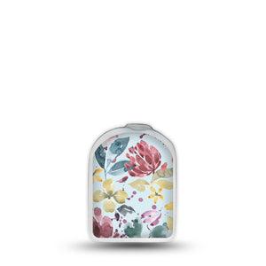 ExpressionMed Botanical Blooms Omnipod Surface Center Sticker Single Sticker Botanical Beauty Vinyl Decoration Pump Design