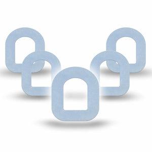 ExpressionMed Light Wash Jeans Omnipod Mini Tape, 5-Pack Tape Light Blue Jean Inspired Blue, Adhesive Tape Pump Design