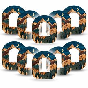 ExpressionMed Wood Mountains Omnipod, 10-Pack rustic landscape design Sensor Decoration For Insulin Pump