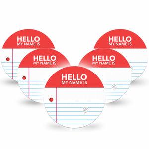 ExpressionMed Name Tag Dexcom G7 Overpatch, Dexcom Stelo Glucose Biosensor System, 5-Pack Tape National Diabetes Month, Overlay Tape CGM Design