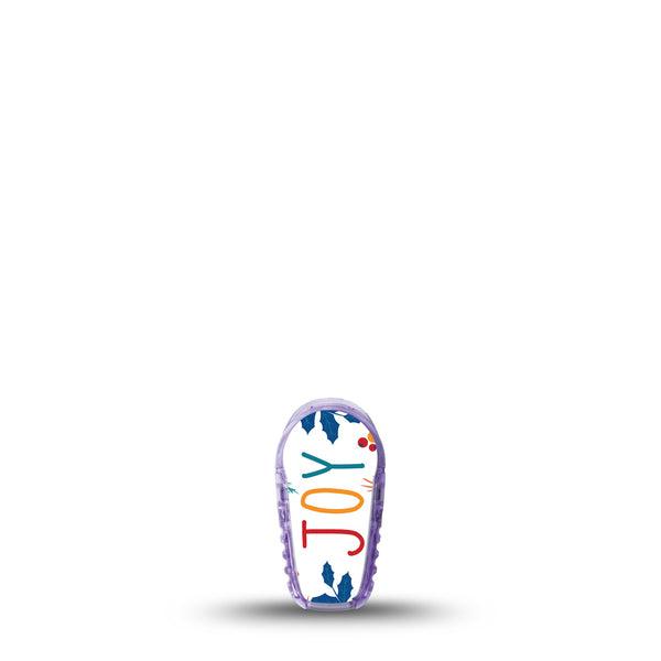 ExpressionMed Joyful Wreath Dexcom G6 Sticker Single Sticker Only Happy Inspiring Wreath, Vinyl Decoration Continuous Glucose Monitor Design