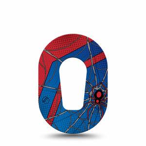 ExpressionMed Spider Man Dexcom G6 Mini Tape Single Tape Peter Parker Inspired, Adhesive Tape CGM Design