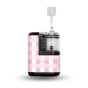 ExpressionMed Pink Gingham Tandem Mobi Sticker Single Sticker Only Pink Plaid, Vinyl Decoration Pump Design