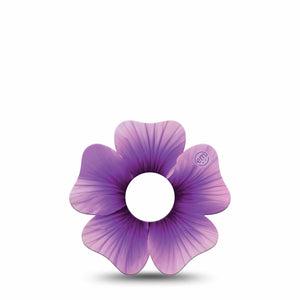 ExpressionMed Hibiscus Freestyle Libre 3 Flower Shape Tape, Abbott Lingo, Single Tape Single Floral Bloom, Plaster CGM Design