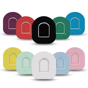 ExpressionMed Simple Holiday Gift Set Omnipod, 10-Pack Tape + 10-Pack Sticker Solid Color Overlay Patch For Insulin Pump