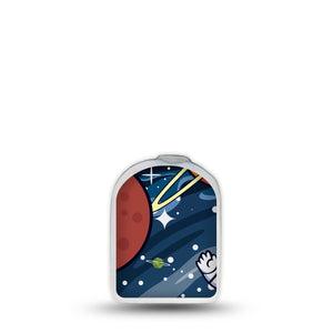 ExpressionMed Astronaut Omnipod Surface Center Sticker Single Sticker Cartoon Space Man Vinyl Decoration Pump Design