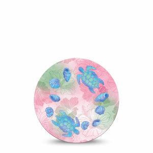 ExpressionMed Turtley One-derful Dexcom G7 and Dexcom Stelo Glucose Biosensor System OverPatch, Single Tape Beachy turtles Adhesive Tape for CGM