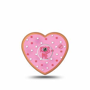 ExpressionMed Cutie Pie Cookie Freestyle Libre 3 Sticker and Tape  Sweet Heart Cookie, Vinyl Sticker and Tape Pairing CGM Design