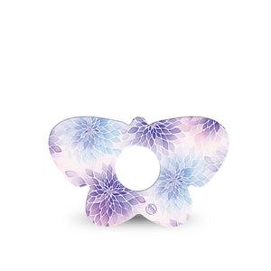 ExpressionMed Wisteria Fade Freestyle Libre 3 and Libre 3 Plus Butterfly, Single Tape Pattern floral Waterproof Adhesive Tape for CGM