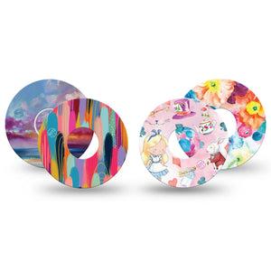 ExpressionMed Soft-Tone Freestyle Libre 3 and Libre 3 Plus, 4-Pack Tape gentle color palette Best Covers for CGM