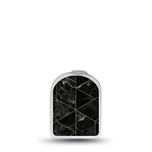 ExpressionMed Black Marble Omnipod Surface Center Sticker Single Sticker Dark Elegance Vinyl Decoration Pump Design