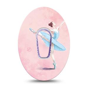 ExpressionMed Ballerina Dexcom G6 Sticker and Tape swan Lake Ballet Vinyl Sticker and Tape Design CGM Design