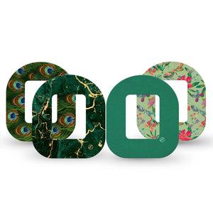 ExpressionMed Deep Forest Variety Pack Tandem Mobi Tape, 4-Pack Tape Variety Green Monochromatic, Adhesive Tape CGM Design