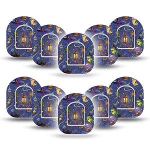ExpressionMed Wizarding World Omnipod Mini, 10-Pack Tape + 10-Pack Sticker magical world pattern Overlay Patch For Pump