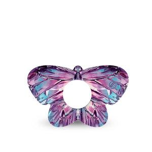 ExpressionMed Crystal Butterfly Infusion Butterfly, 5-Pack elegant butterfly pattern Vinyl Decoration For Insulin Pump