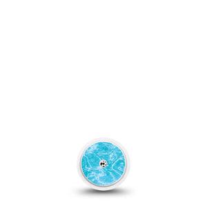 ExpressionMed Sunlit Water Freestyle Libre, Libre 2 Plus, and Abbott Lingo Sticker, Single Sticker Sun reflection water Decorative Patch for Continuous Glucose Monitor