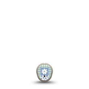 ExpressionMed Patchwork Flowers Dexcom G7 and Dexcom Stelo Glucose Biosensor System Sticker, Single Sticker Mix patterns flowers Decorative Patch for Continuous Glucose Monitor