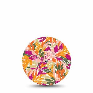 ExpressionMed Retro Brush Stroke Freestyle Libre and Libre 2 Plus Sticker and Tape, Abbott Lingo, Vivid-Toned Painted Stroke, Adhesive Sticker and Tape Design Continuous Glucose Monitor Design